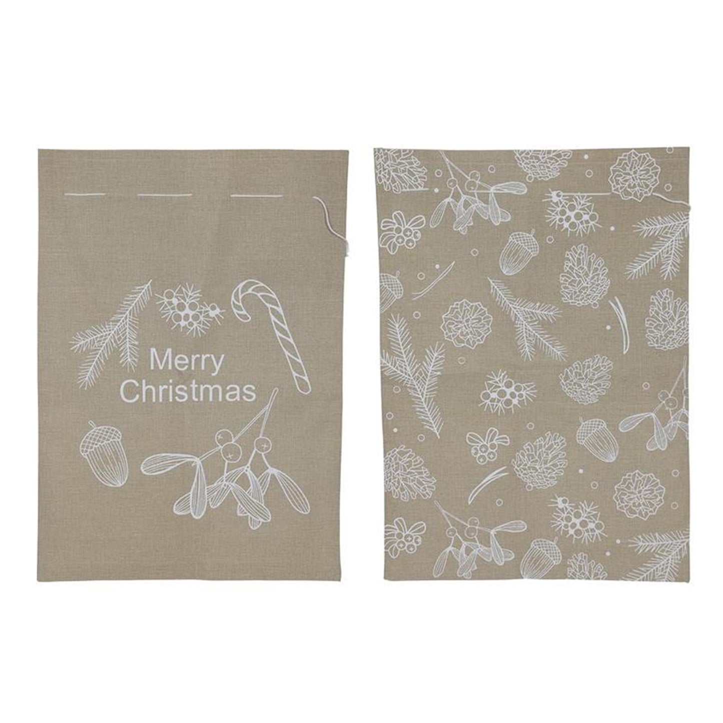 Svenska Living Geschenkzak kerst jute look 50x70cm