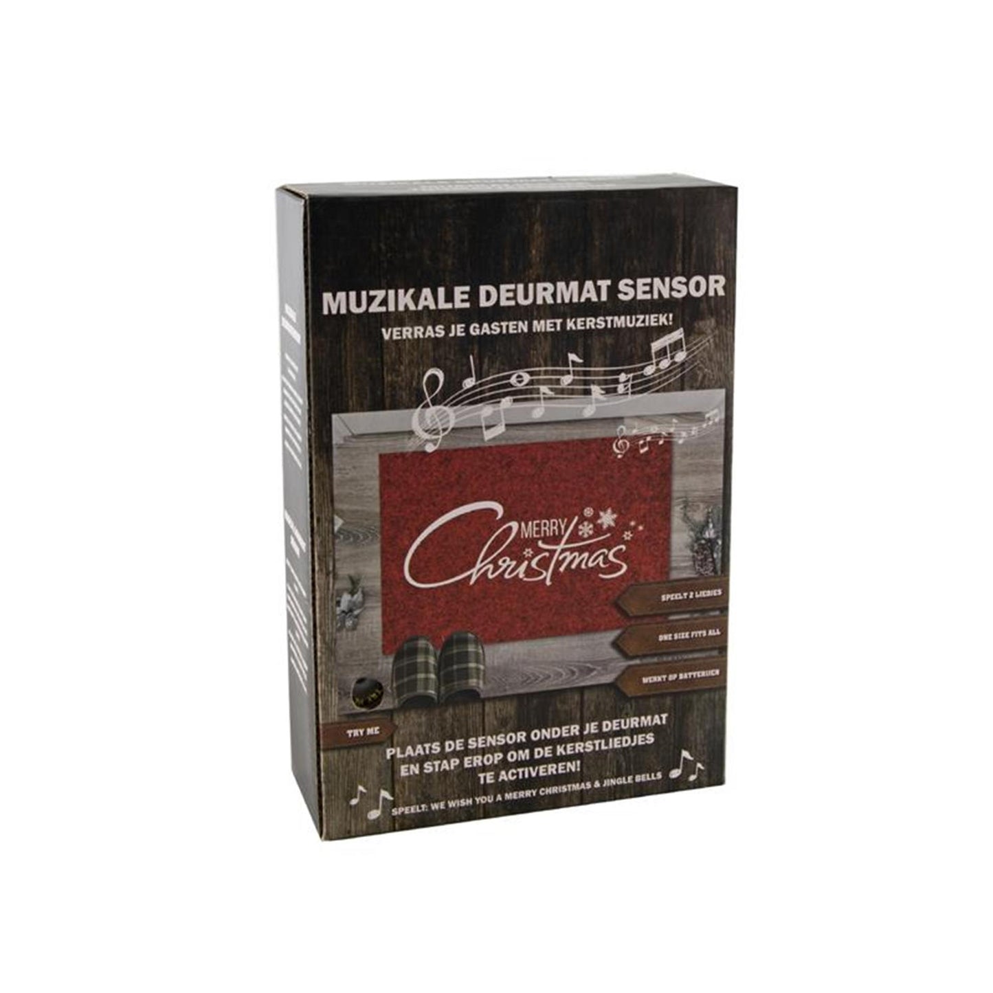 Svenska Living Deurmat onderlegger kerstmuziek 35x25cm