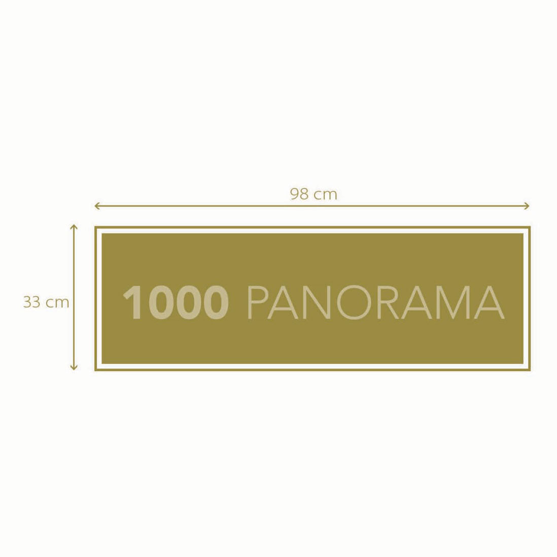 Clementoni panoramapuzzel schommelen bij de oceaan, 1000st.