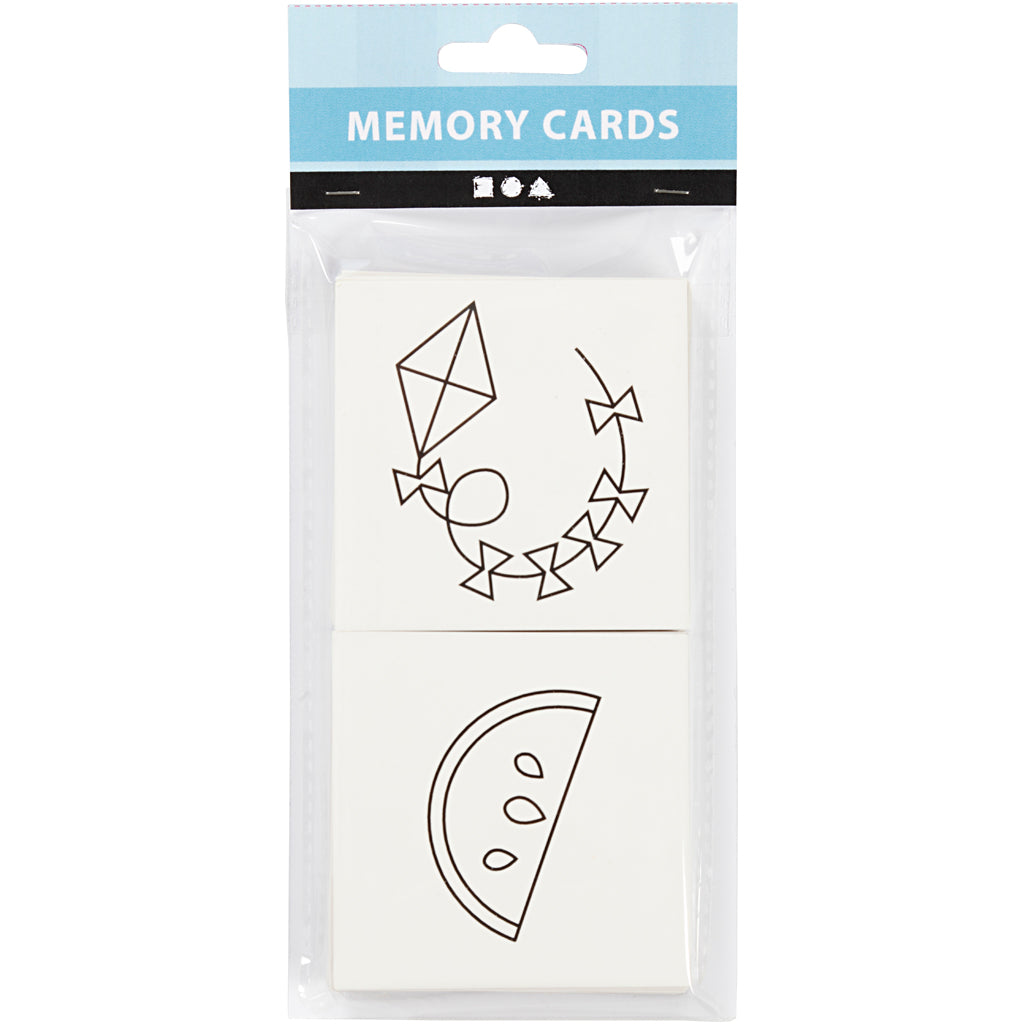 Creativ Company Https: www.cchobby.nl memory-kaarten-afm-7x7-cm-400-gr-wit-1-set