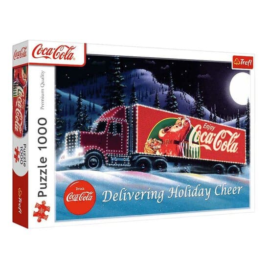 Trefl puzzel 1000 stukjes - kerst truck coca-cola