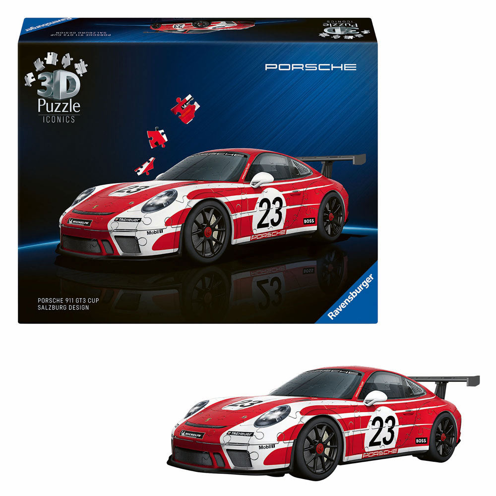 Ravensburger 3d puzzel iconics porsche 911 salzburg editie - 154st.