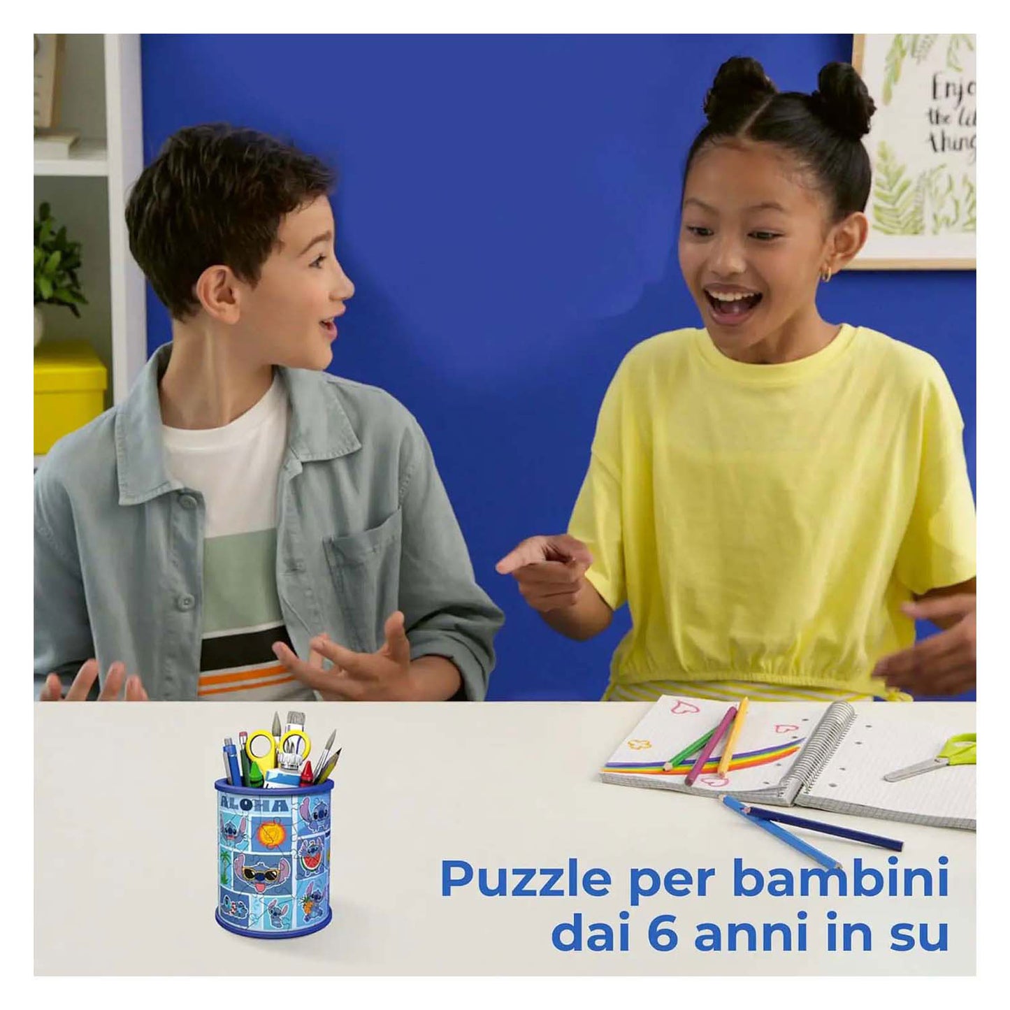 Ravensburger 3d puzzel stitch pennenbak - 54st.