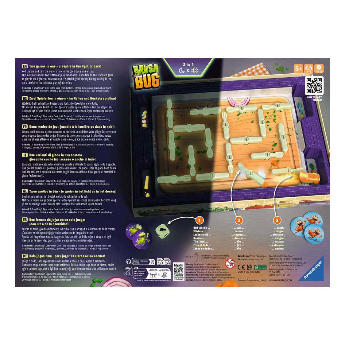 Ravensburger la cucaracha glow in the dark spel - 2-4 spelers