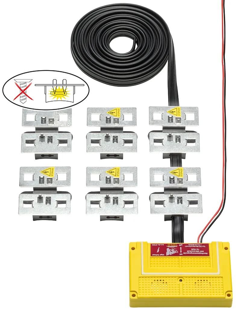 STOP GO marderabwehrgerät 7 plus-minus clip protection against marten high voltage and ultrason
