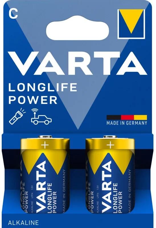VARTA batterie longlife power - high energy power baby longlife 2-pack blister c