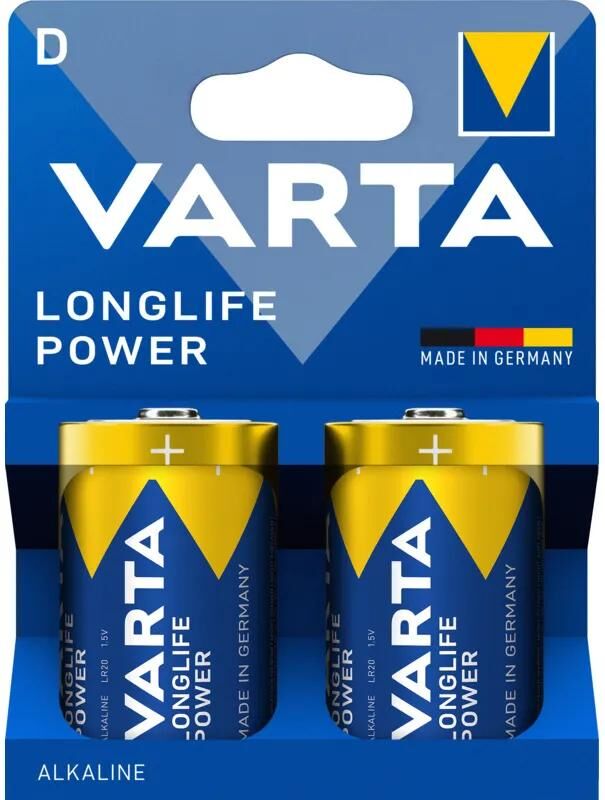 VARTA batterie longlife power - high energy battery mono 2-piece blis longlife