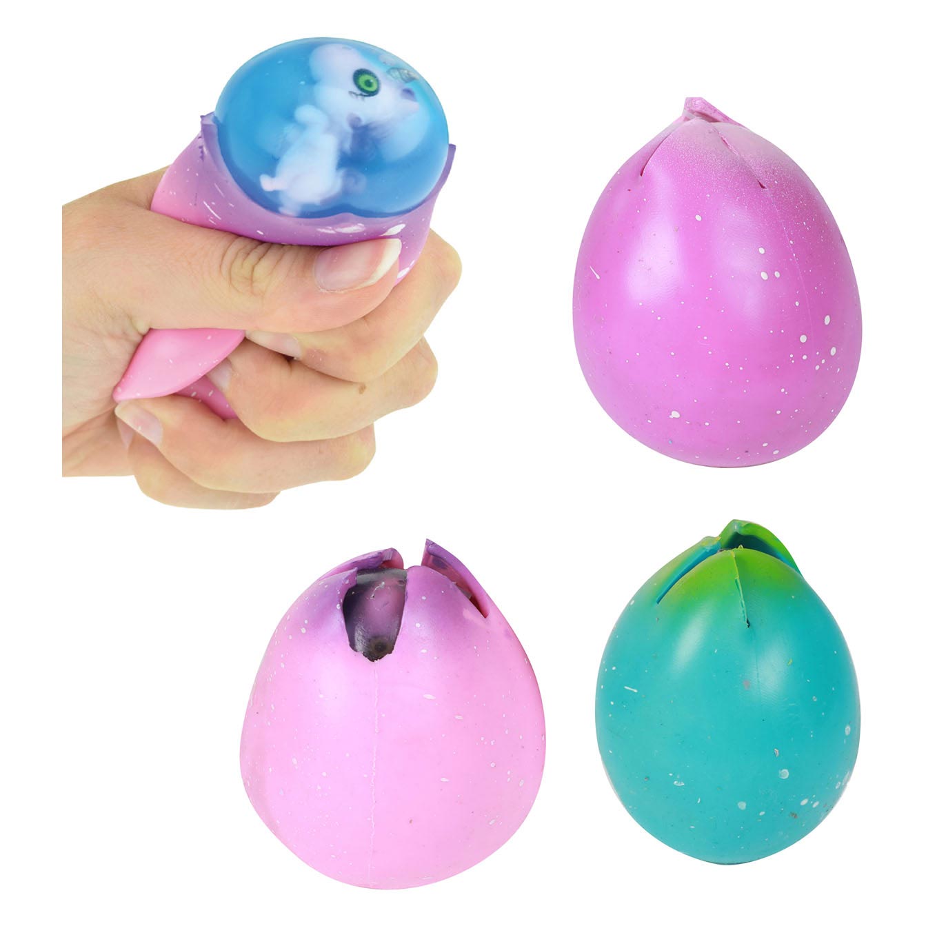 Toi-Toys Toi toys knijpei met eenhoorn