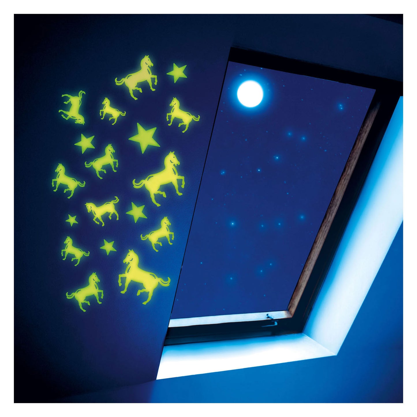 Toi-Toys Glow n fun glow in the dark paarden