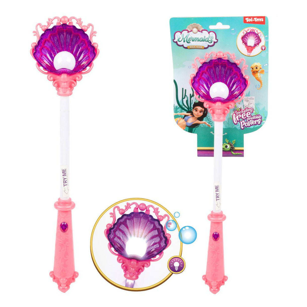 Toi-Toys Toverstaf pearl met licht