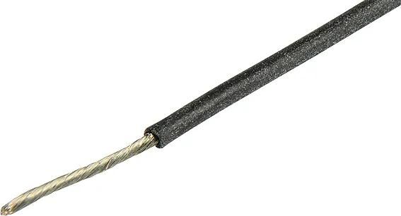 HERTH+BUSS kabel electric cable silicone 0.5 mm black 5mtr.