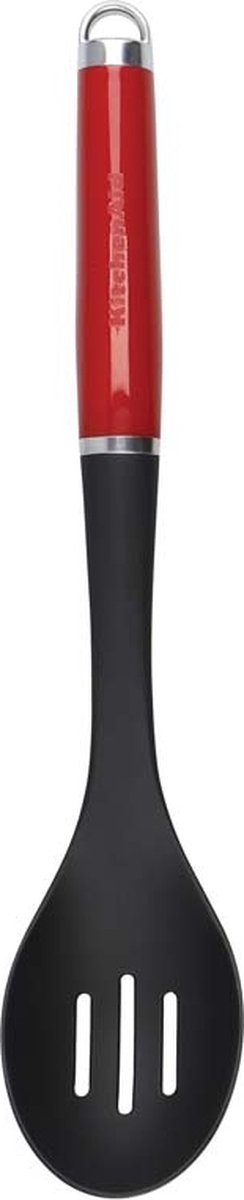 KitchenAid Lepel met sleuven - empire red - hittebestendig -