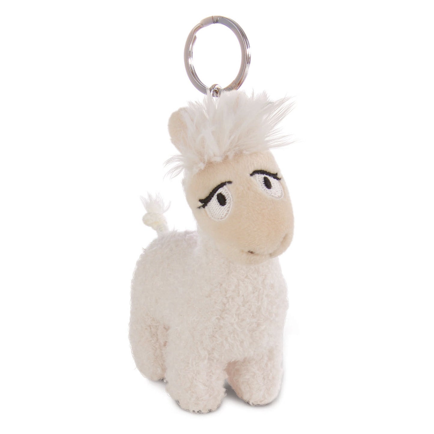 Nici pluchen sleutelhanger lama lady, 10cm