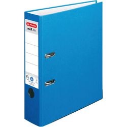 Abi Ordner protect plus herlitz karton rugbreedte a4 8cm blauw zelfklevend etiket