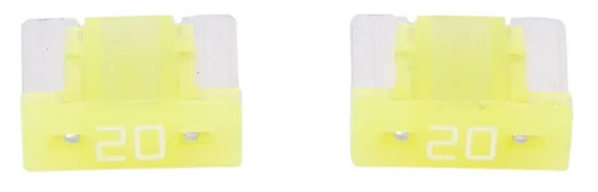 Dresselhaus flachstecksicherung mini mini-fuse 20a 2 pcs. low profile yellow