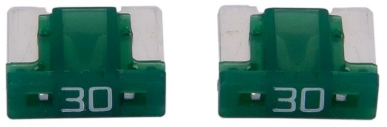 Dresselhaus flachstecksicherung mini mini-fuse 30a 2 pcs. low profile light green