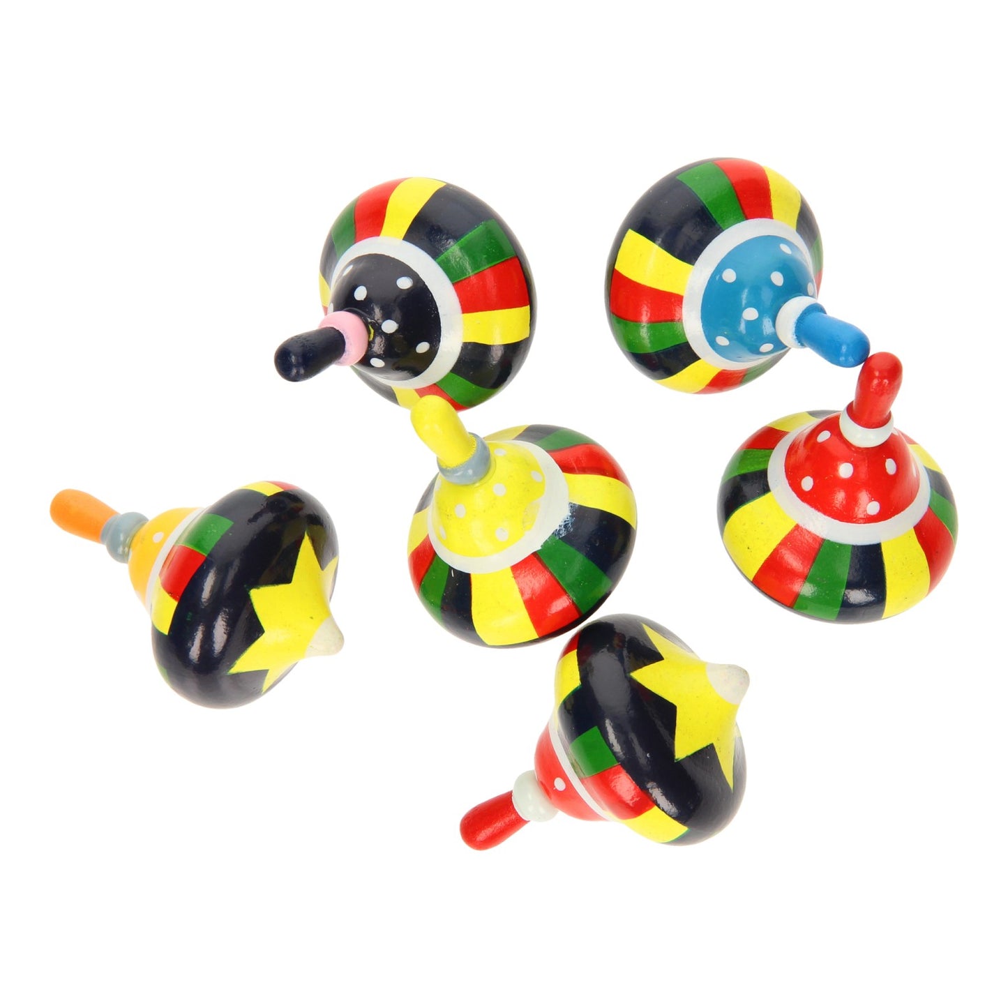 Playwood Houten tol kleur, ø 3,5cm