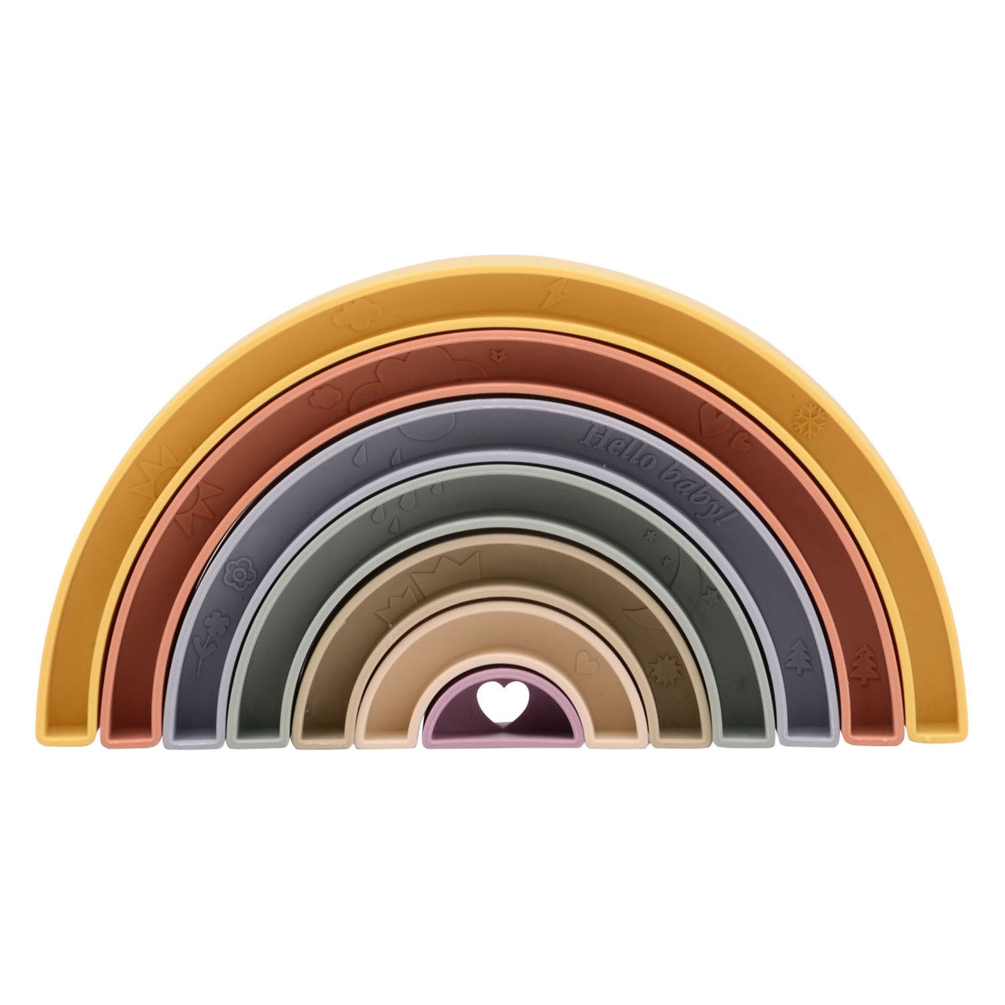 Johntoy Happy world bio plastic stapel regenboog