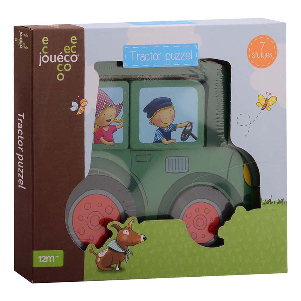Johntoy Jouéco® fien teun tractor puzzel hout