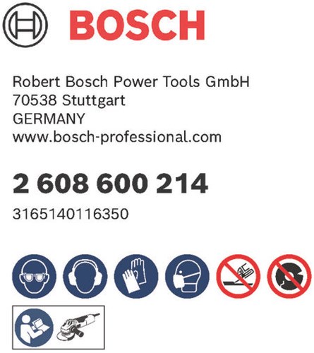 Bosch Accessoires doorslijpschijven | metaal | 115x1,6 | 2608600214 - 2608600214