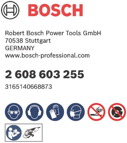 Bosch Accessoires bosch doorslijpschijven metaal inox 125mm x 1 mm | per 10 - 2608603255