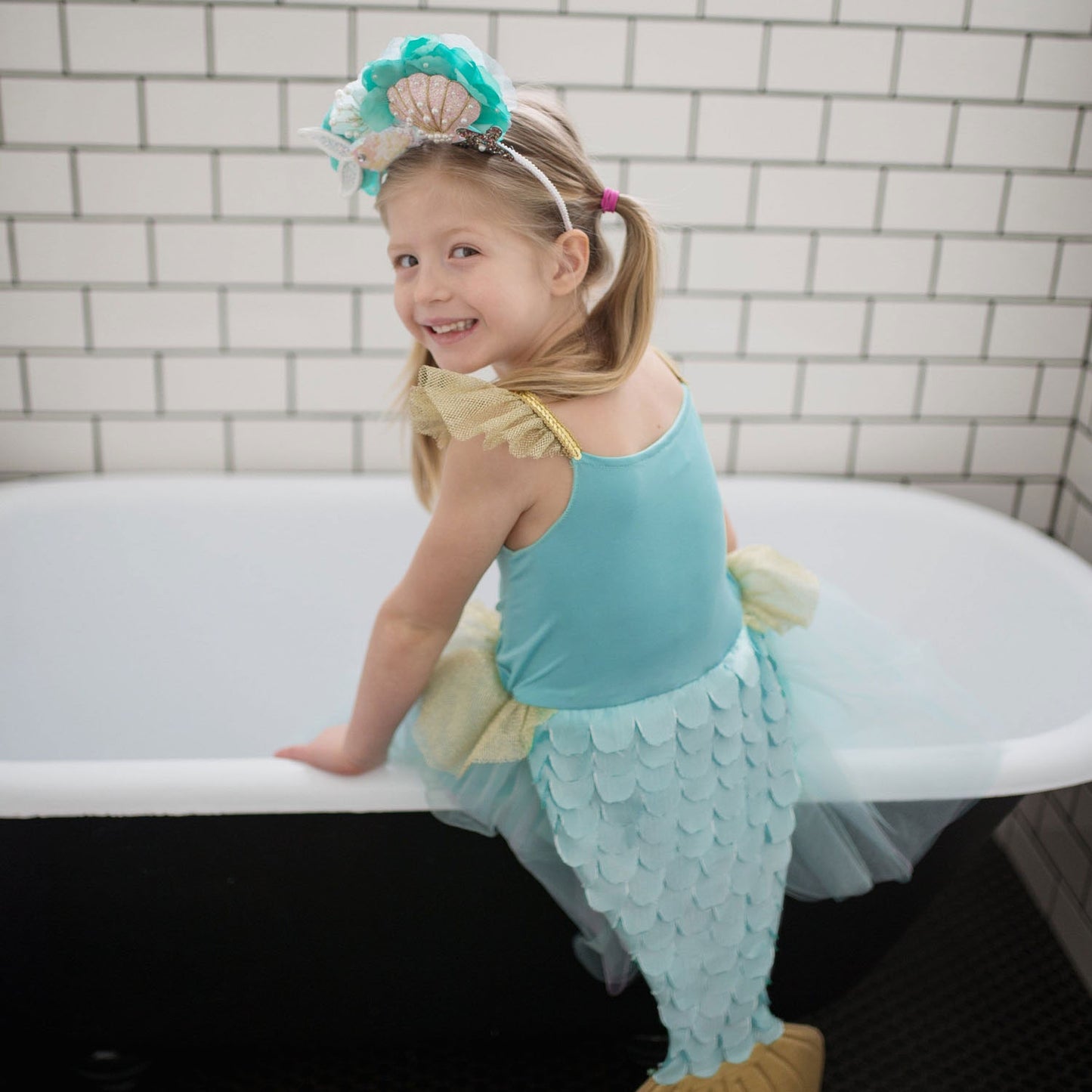 Great Pretenders Verkleedjurk zeemeermin met staart, 5-6 jaar