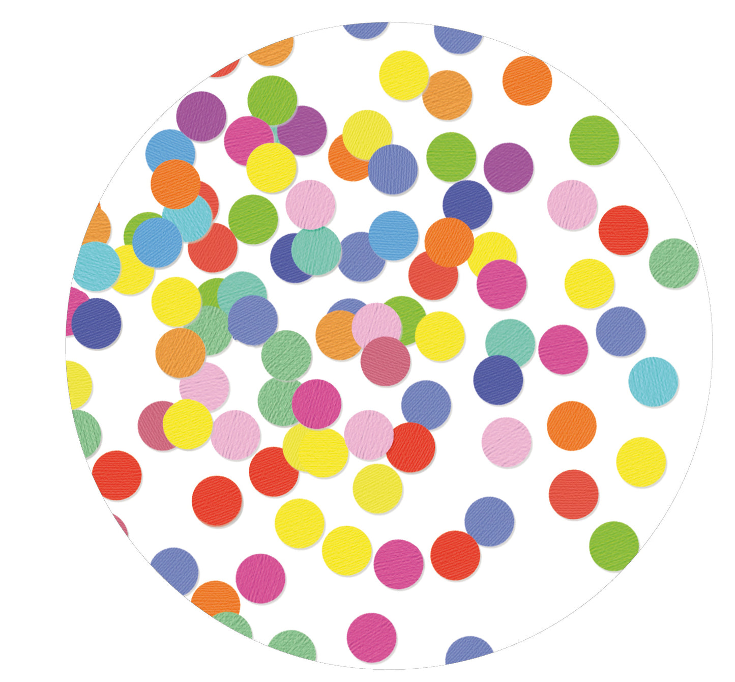 Haza Witbaard Uitnodigingen confetti, 6st.