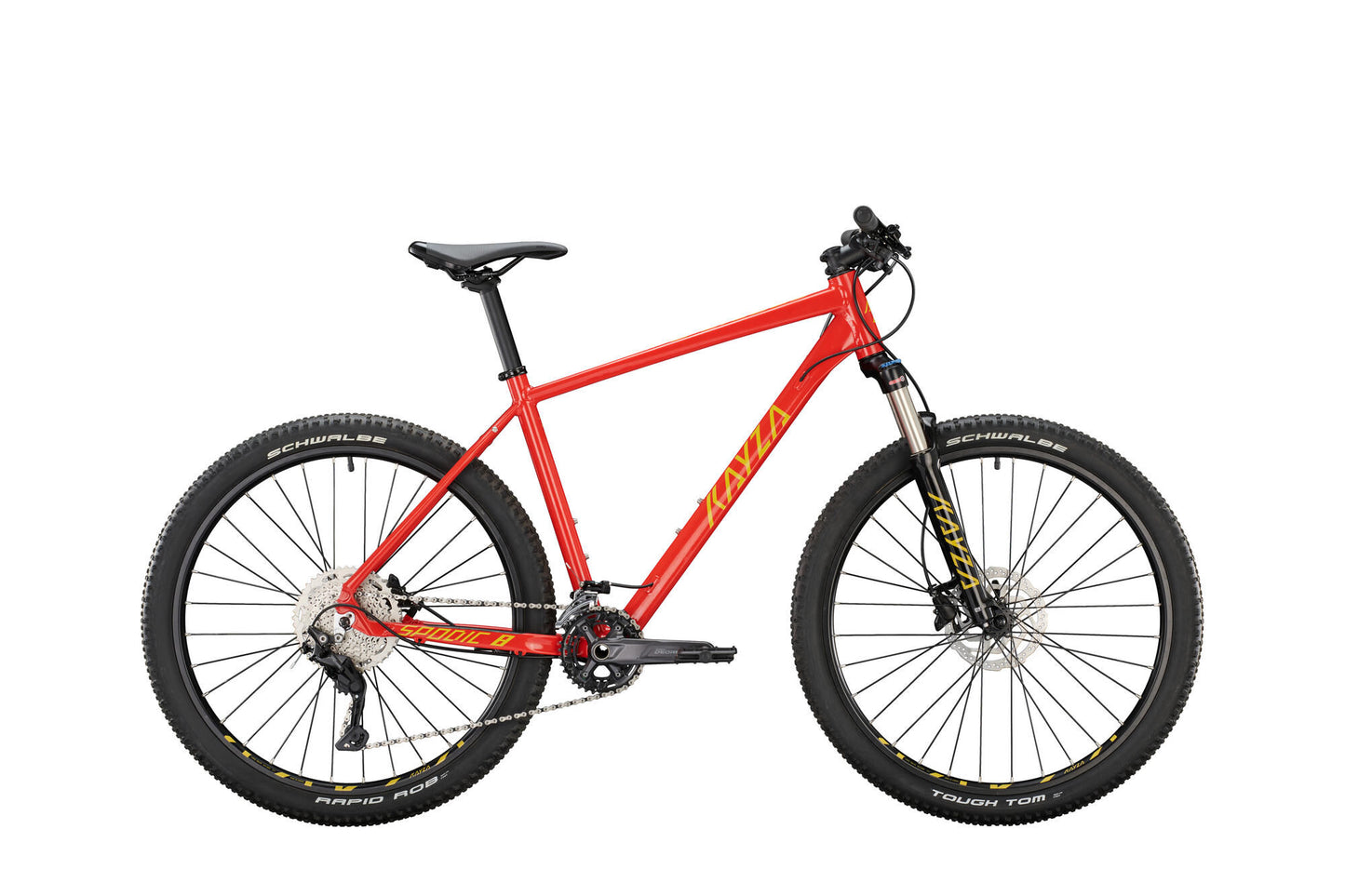 KAYZA mtb hardtail spodic 8 mod. 22 bike spod.8 27,5 56 hardtail 20sp red yellow