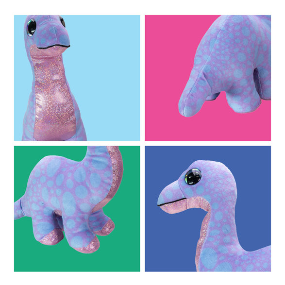 Lumo Stars knuffel - dino brontosaur, 15cm