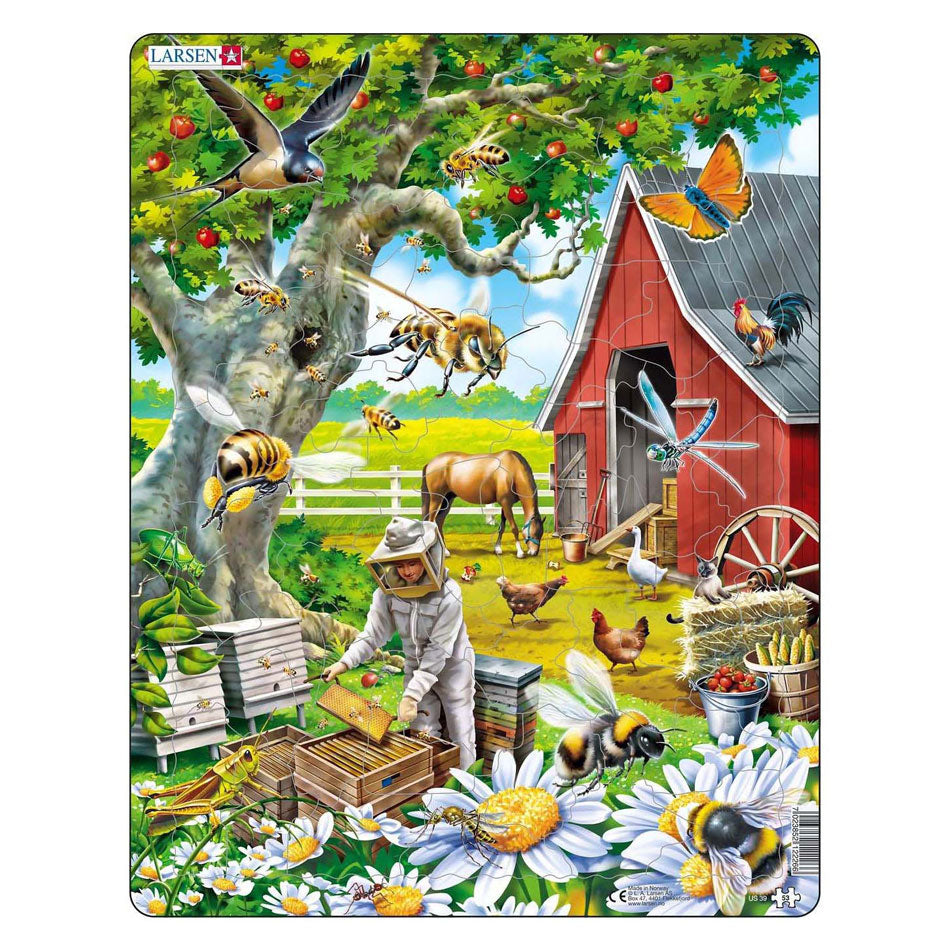 Larsen legpuzzel dieren - de imker bij de bijen, 53st.