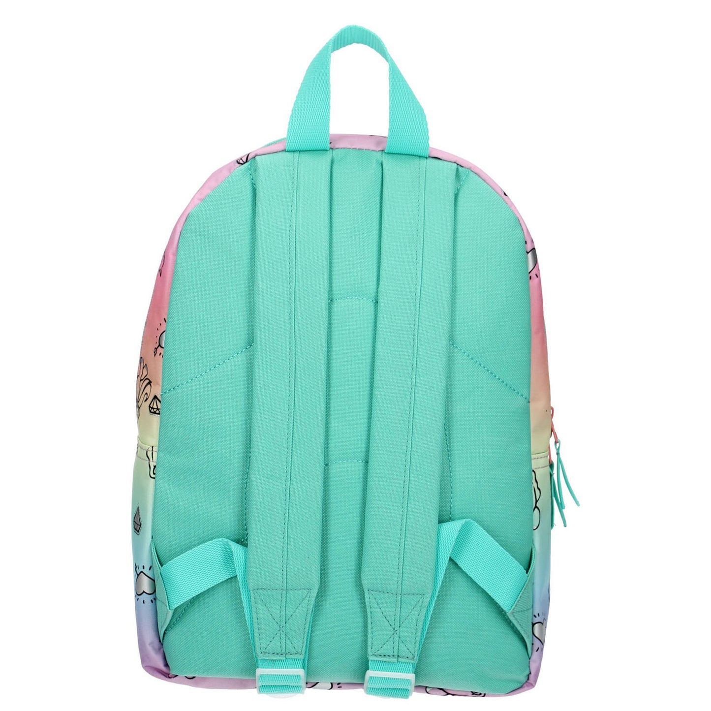 Milky Kiss regenboog en eenhoorns rugzak