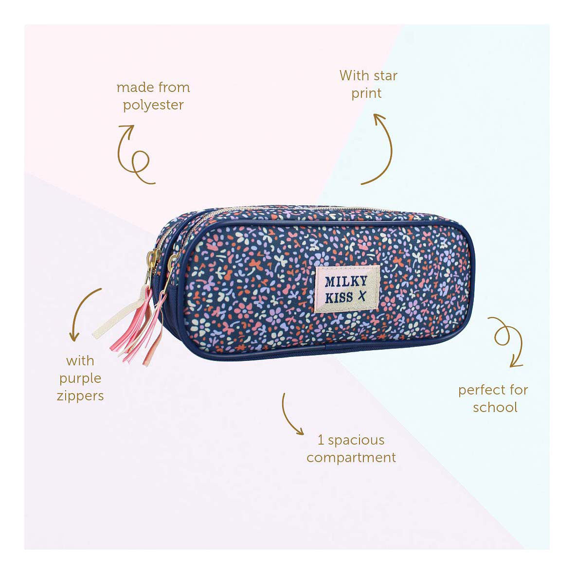 Milky Kiss etui floral fame