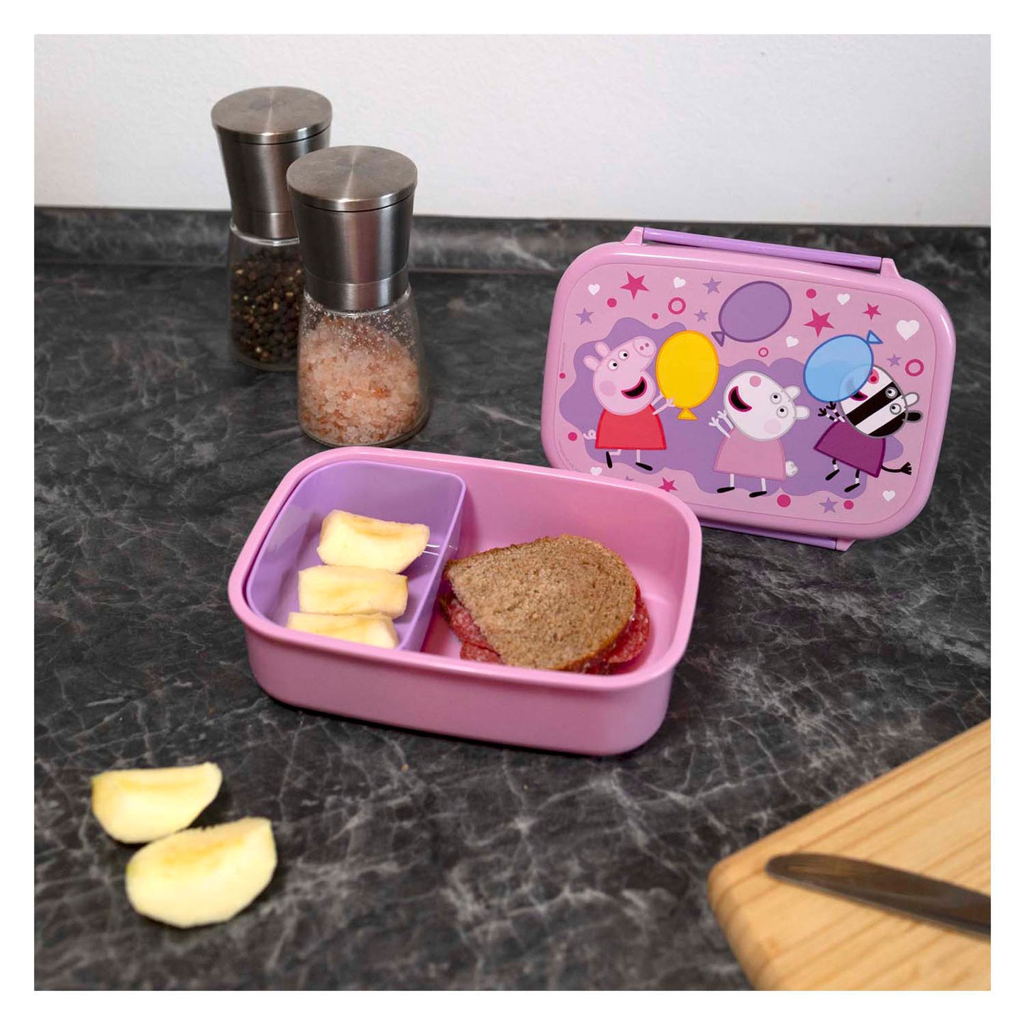 Undercover Peppa pig lunchbox met snackbakje