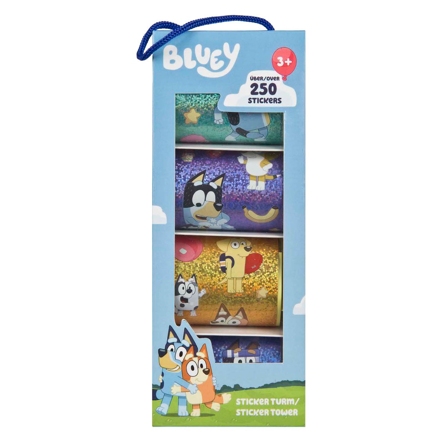 Undercover Sticker toren bluey - 250+st.