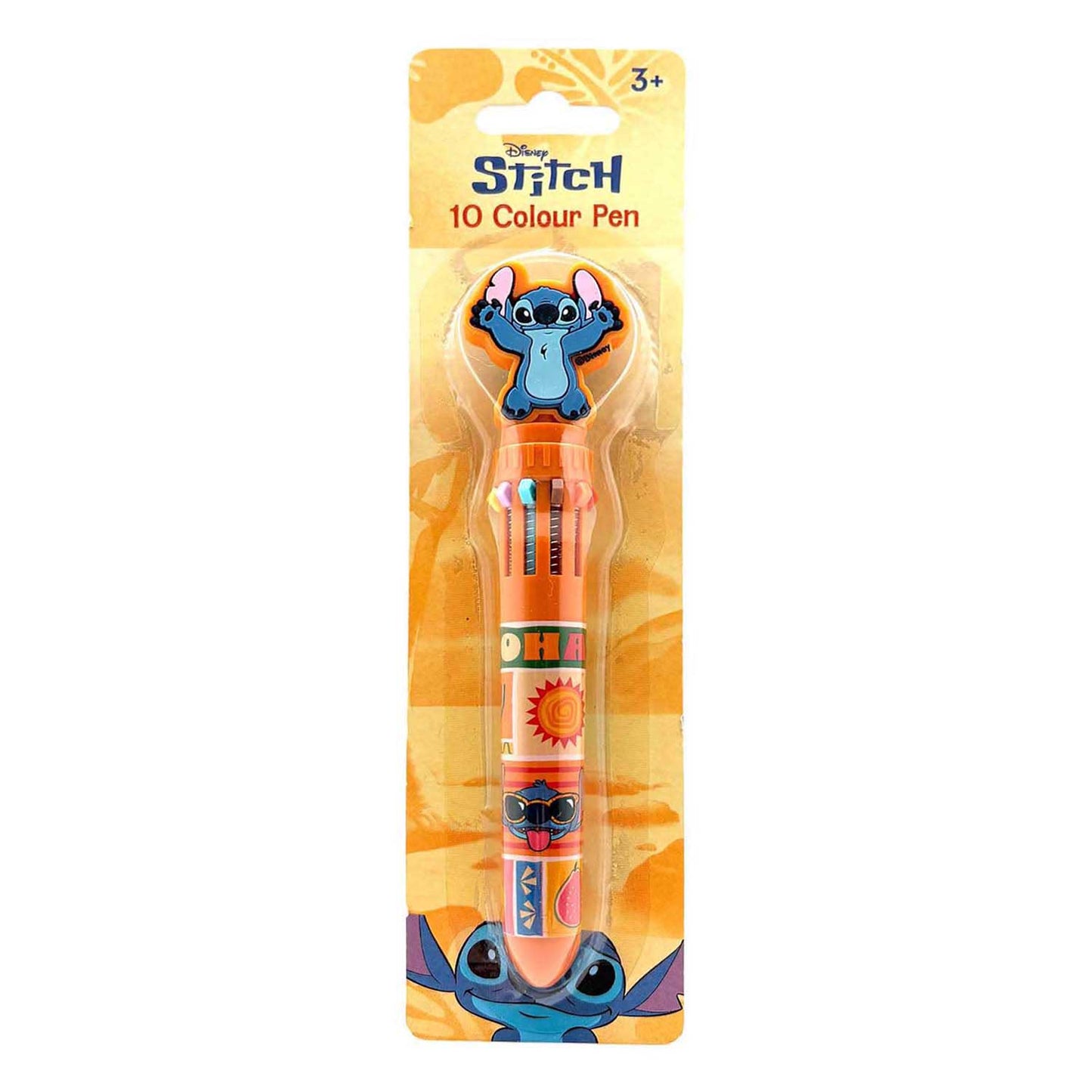 Speelgoedland Stitch 10-kleurenpen met topper