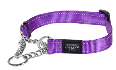 Rogz For Dogs lumberjack halfslip halsband paars