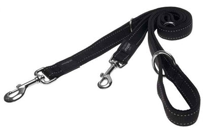 Rogz For Dogs lumberjack multipurpose lijn zwart