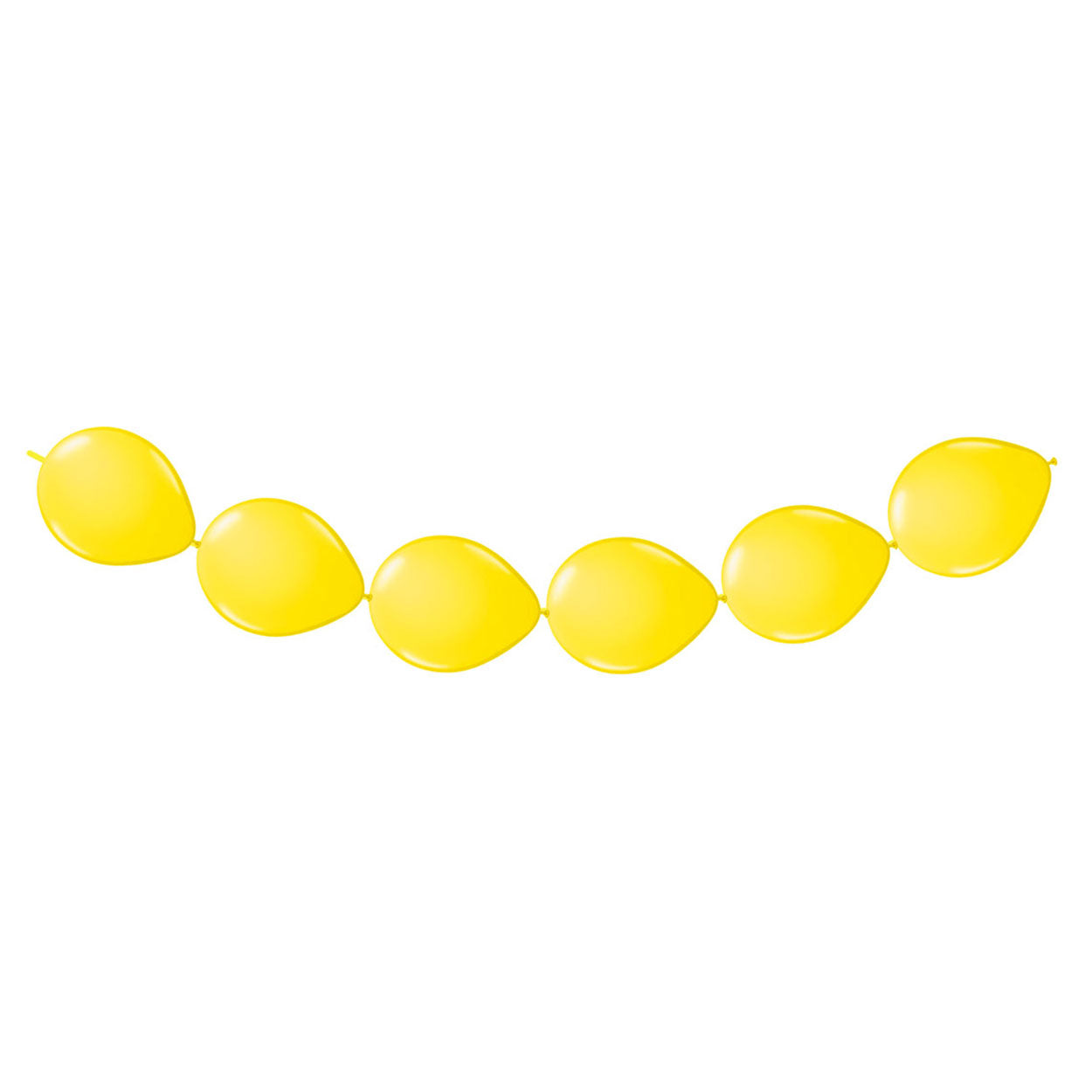 Folat BV Gele knoopballonnen, 8st.