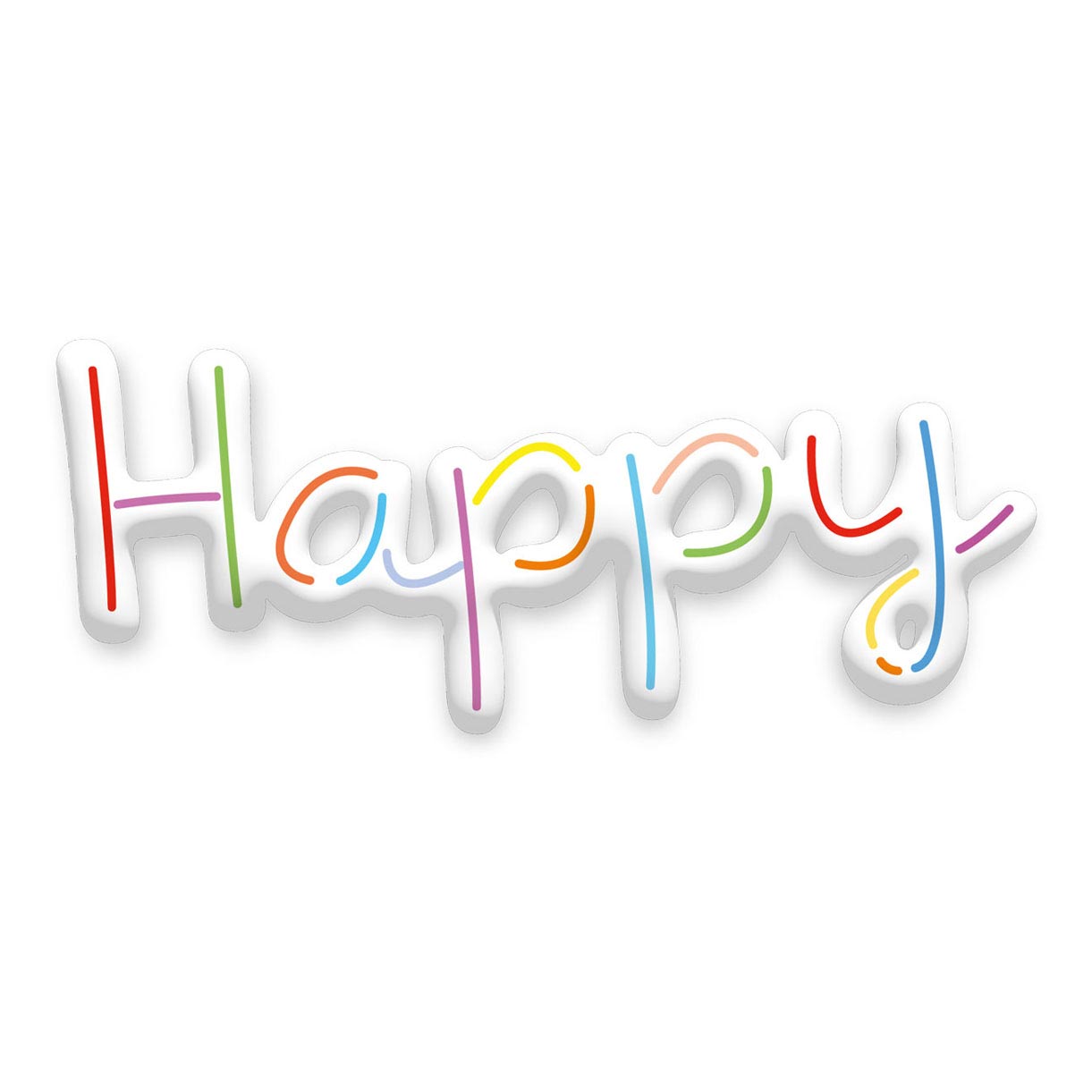 Folat BV 3d folieballon 'happy birthday', 56cm