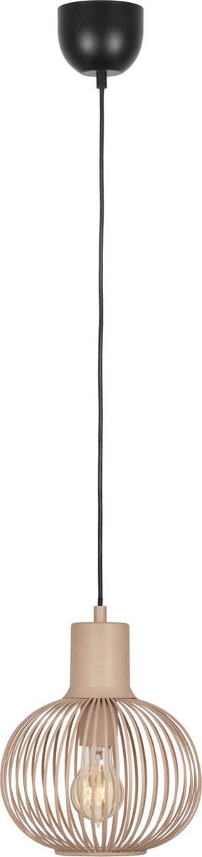 TRIO gila - hanglamp - sand - excl. 1x e27 4 w - d: 23cm - plafondbevestiging - in hoogte verstelbaar