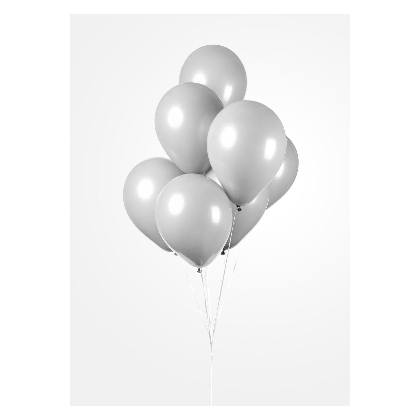Globos Ballonnen cool grijs, 30cm, 10st.