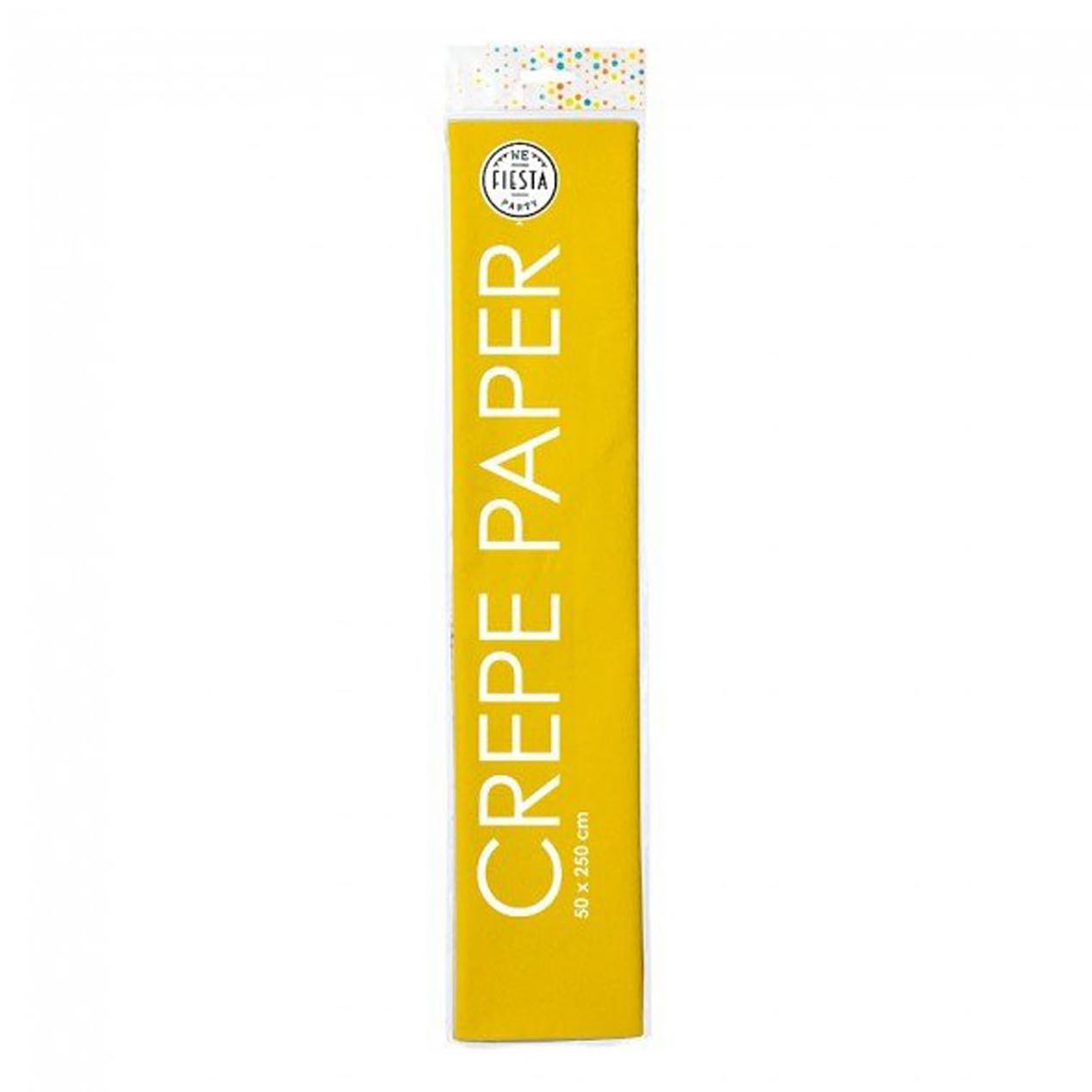 Globos Crepepapier geel, 50x250cm