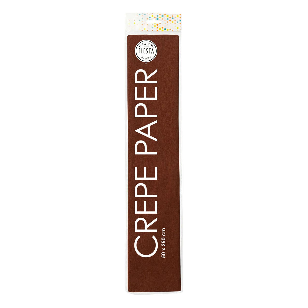 Globos Crepepapier bruin, 50x250cm