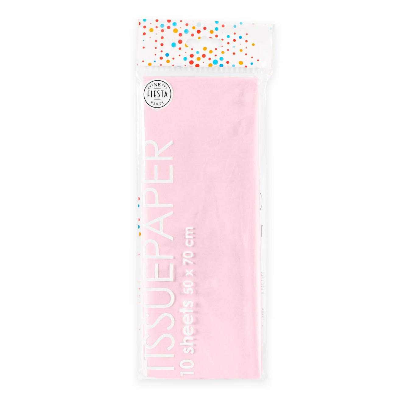 Globos Tissuepapier 10 vellen baby roze, 50x70cm