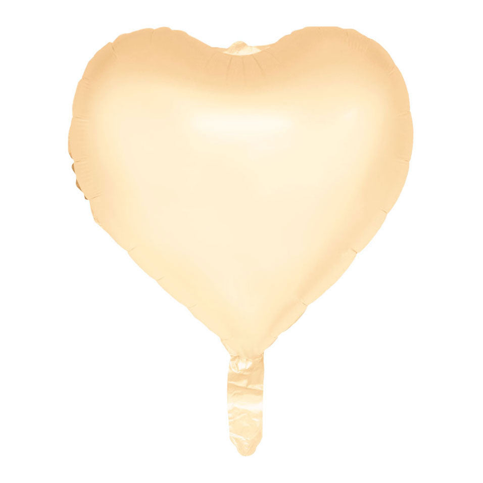 Globos Folieballon 18 inch watercolors hearts - pastel geel