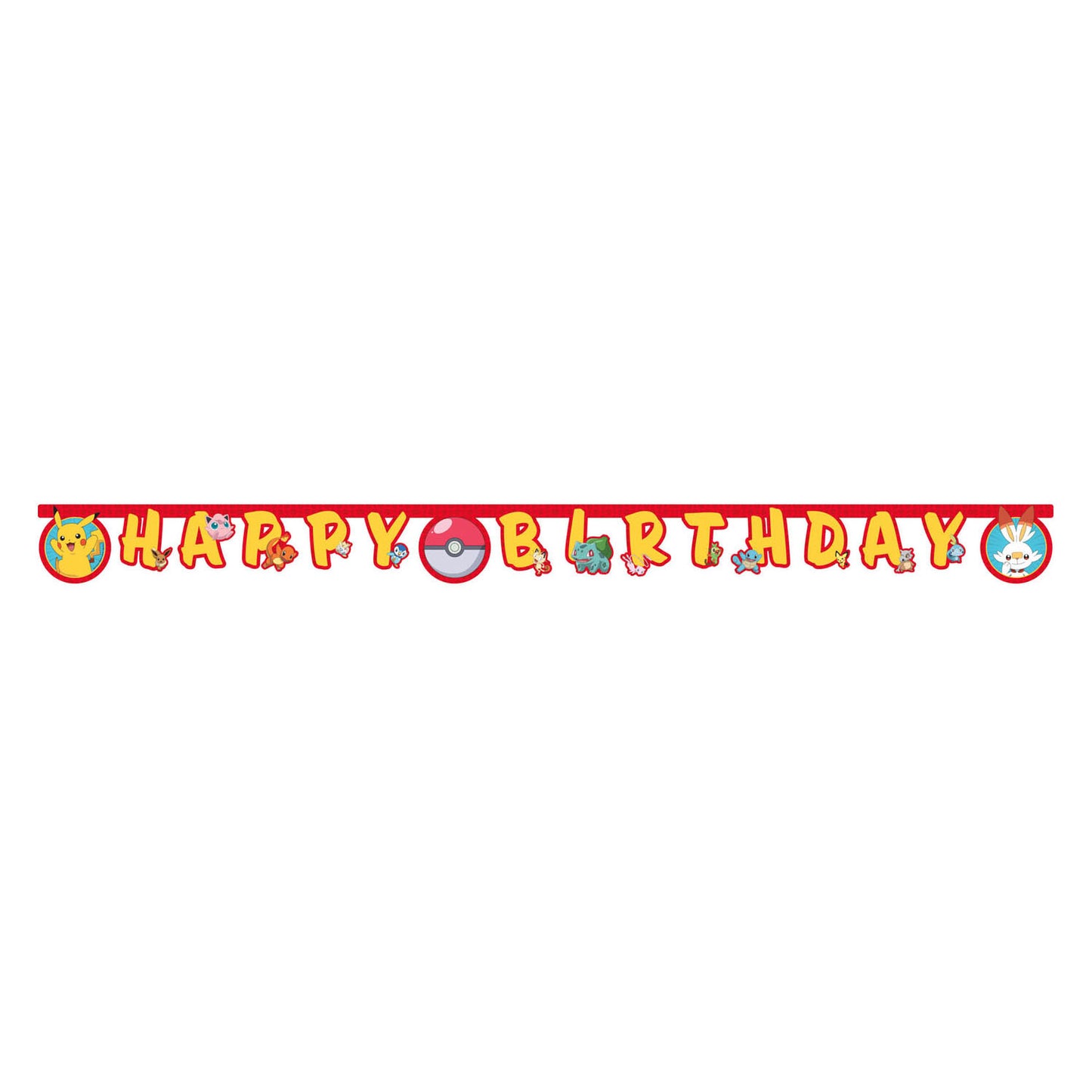 Globos Letter guirlande happy birthday pokemon