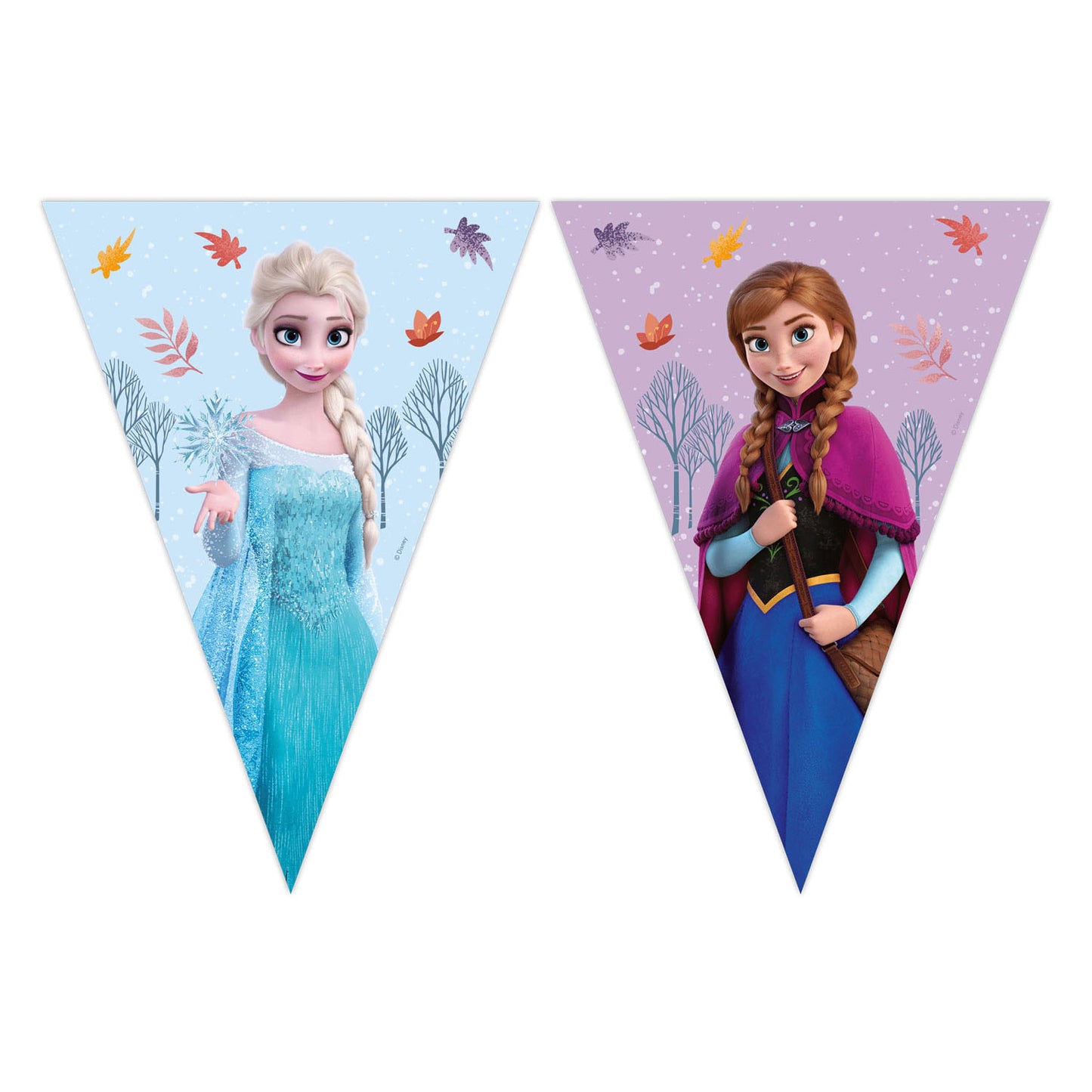 Globos Papieren vlaggenlijn frozen idyllic wonder