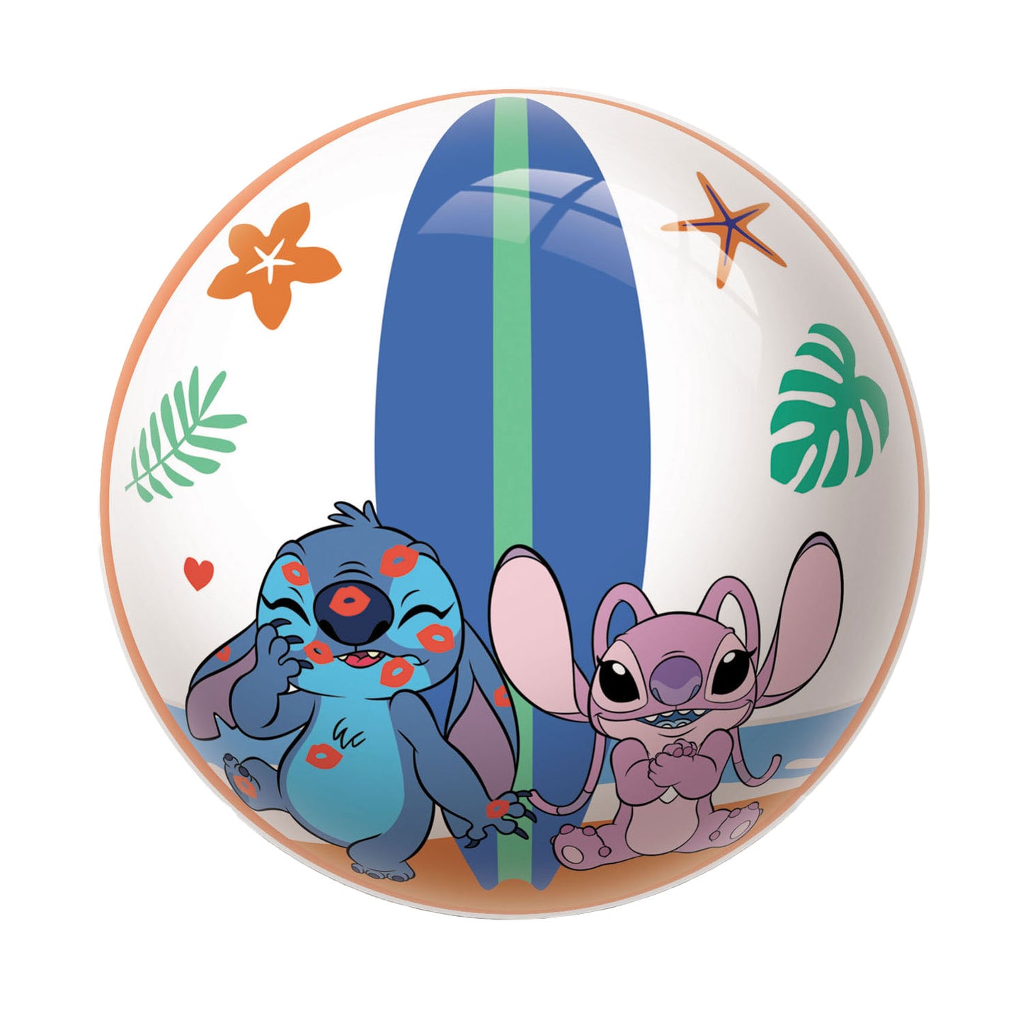 Van Der Meulen disney stitch speelbal 23cm multicolor kunststof.