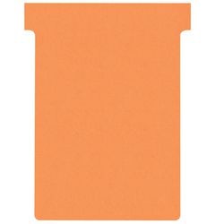 T-insteekkaarten Nobo maat 3 oranje pak 100 stuks