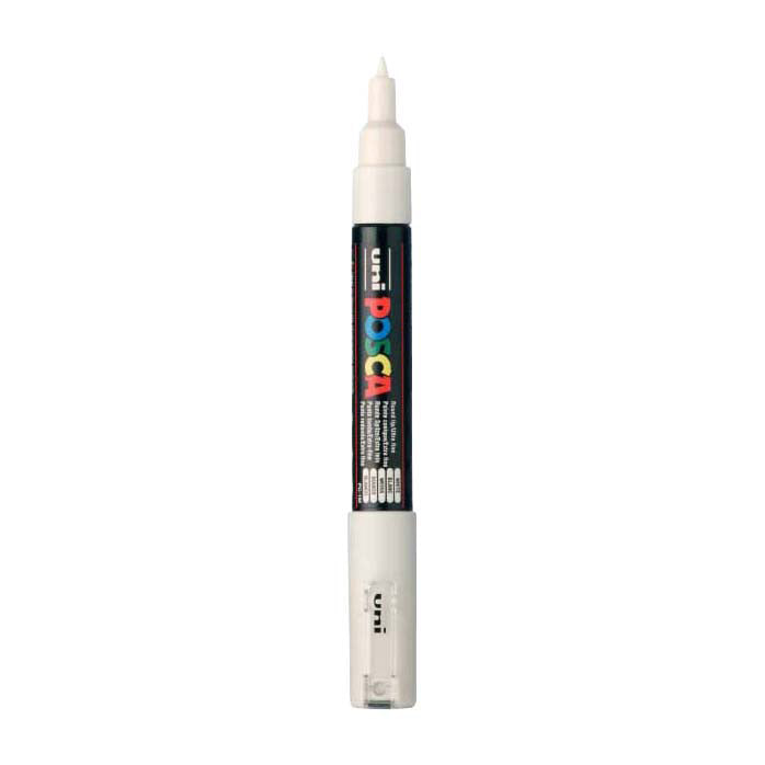 Uni Posca verfmarker 1mc wit - conische punt - 1 mm